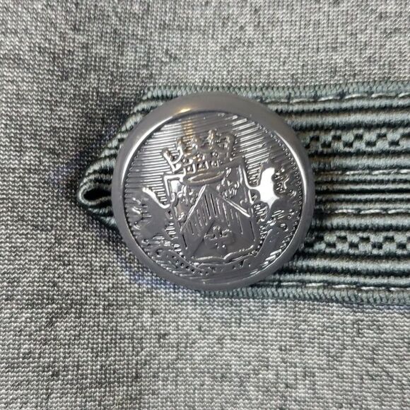 Torrid Women's 4X Grey Military Cropped Jacket - Picture 8 of 16